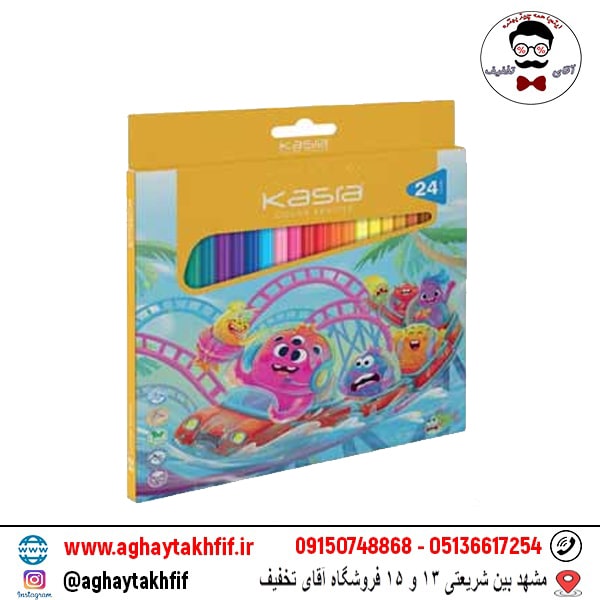 مداد رنگی 24 رنگ کسری