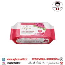 دستمال مرطوب آرایش پاک کن سون کوئین عصاره گل رز برای پوست چرب