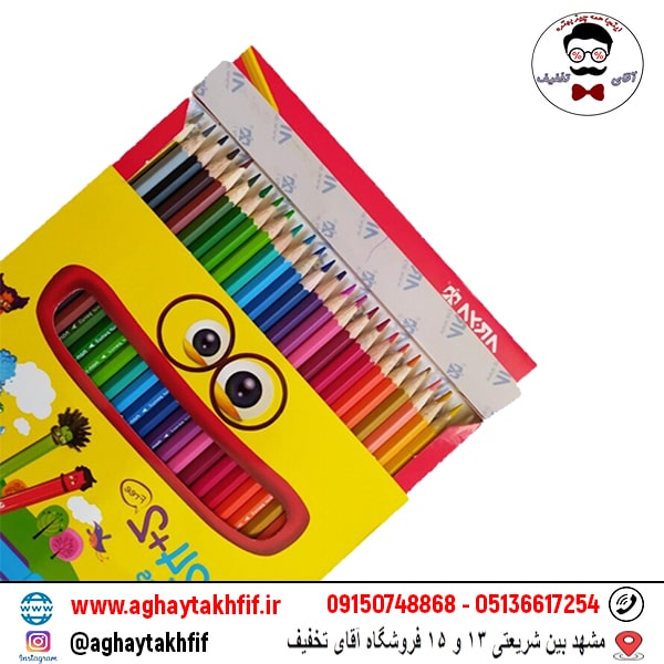 مداد رنگی 24 رنگ آریا