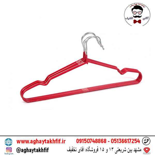 چوب لباسی 6 عددی روکش دار