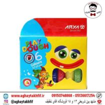 خمیر 6 رنگ مقوایی آریا