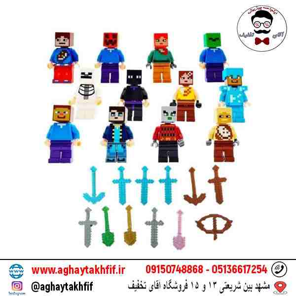 ست 12 تایی لگو ماینکرفت