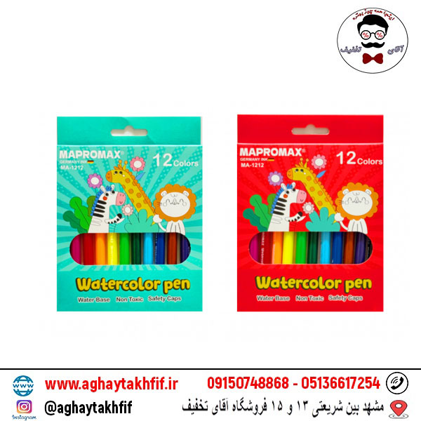 ماژیک 12 رنگ مپرومکس